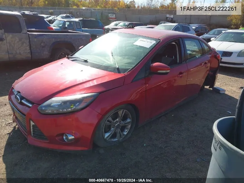 2012 Ford Focus Se VIN: 1FAHP3F25CL222261 Lot: 40667478