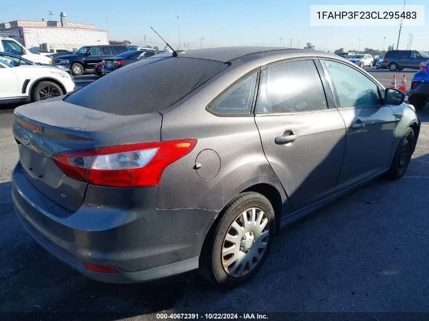 2012 Ford Focus Se VIN: 1FAHP3F23CL295483 Lot: 40672391