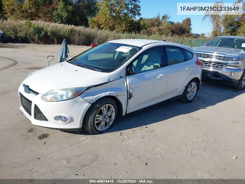 2012 Ford Focus Sel VIN: 1FAHP3M25CL233649 Lot: 40674418