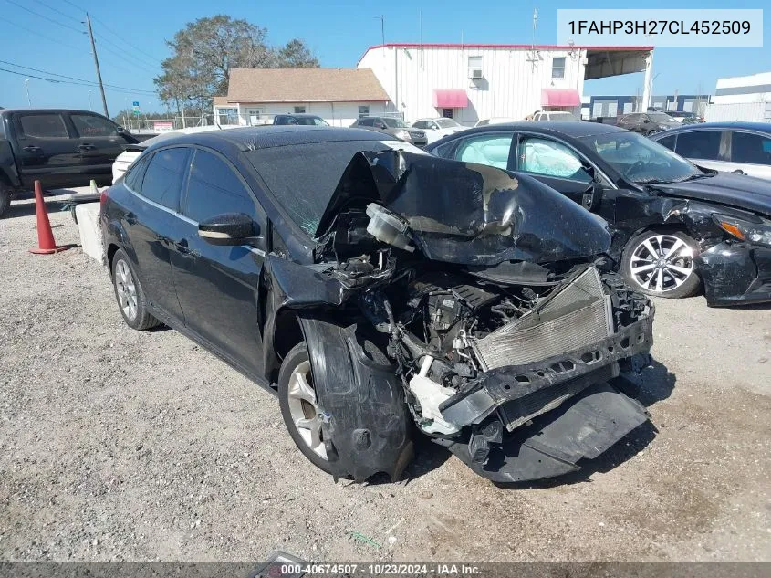 2012 Ford Focus Sel VIN: 1FAHP3H27CL452509 Lot: 40674507