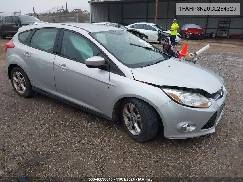 2012 Ford Focus Se VIN: 1FAHP3K20CL254329 Lot: 40690010