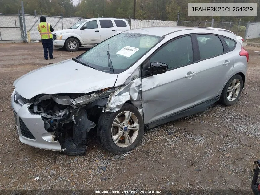 2012 Ford Focus Se VIN: 1FAHP3K20CL254329 Lot: 40690010