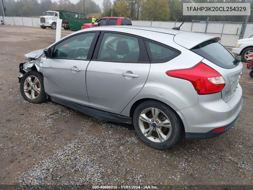 2012 Ford Focus Se VIN: 1FAHP3K20CL254329 Lot: 40690010