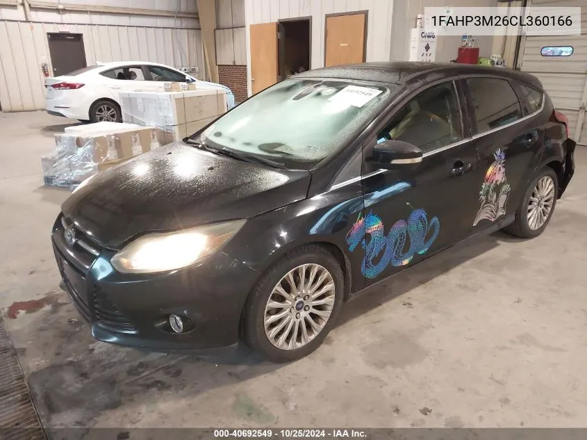 2012 Ford Focus Sel VIN: 1FAHP3M26CL360166 Lot: 40692549