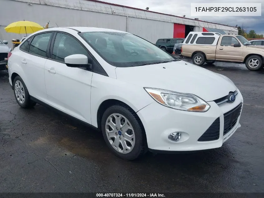 2012 Ford Focus Se VIN: 1FAHP3F29CL263105 Lot: 40707324