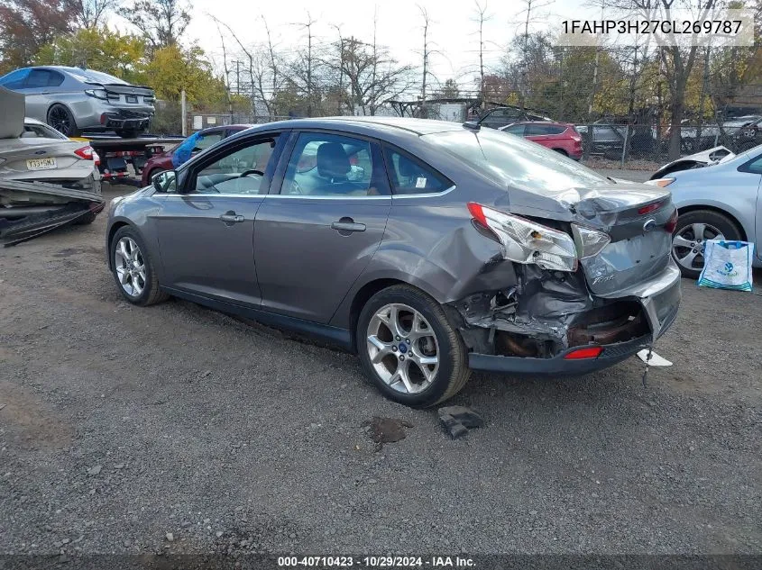 2012 Ford Focus Sel VIN: 1FAHP3H27CL269787 Lot: 40710423