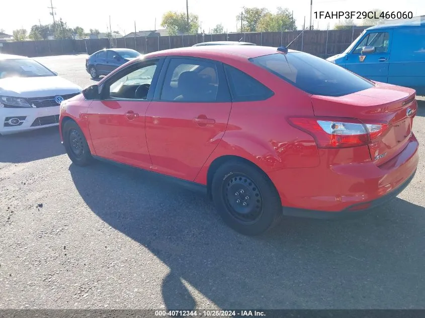 2012 Ford Focus Se VIN: 1FAHP3F29CL466060 Lot: 40712344