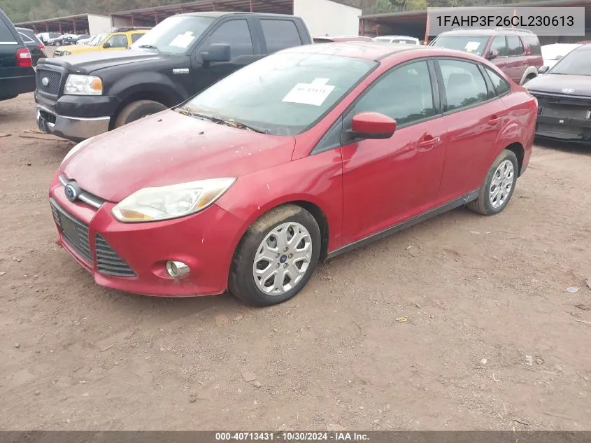 2012 Ford Focus Se VIN: 1FAHP3F26CL230613 Lot: 40713431