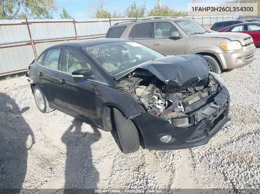 2012 Ford Focus Sel VIN: 1FAHP3H26CL354300 Lot: 40714906