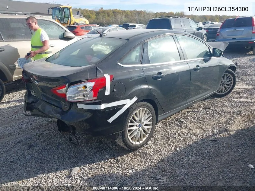 2012 Ford Focus Sel VIN: 1FAHP3H26CL354300 Lot: 40714906