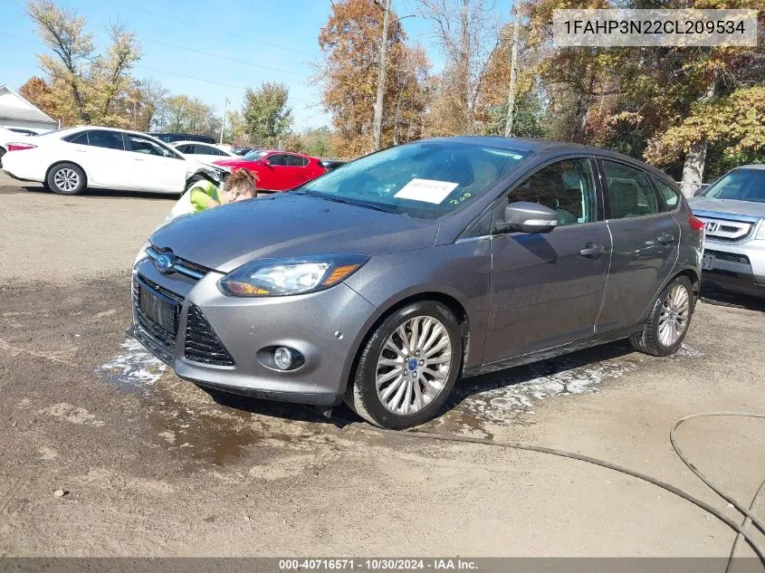 2012 Ford Focus Titanium VIN: 1FAHP3N22CL209534 Lot: 40716571