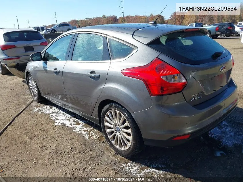 2012 Ford Focus Titanium VIN: 1FAHP3N22CL209534 Lot: 40716571