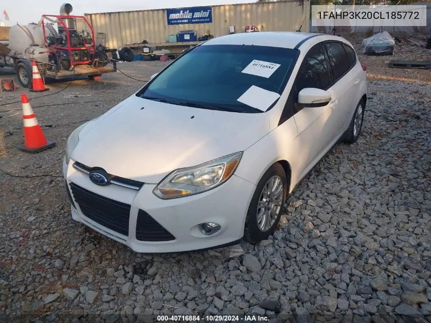 2012 Ford Focus Se VIN: 1FAHP3K20CL185772 Lot: 40716884