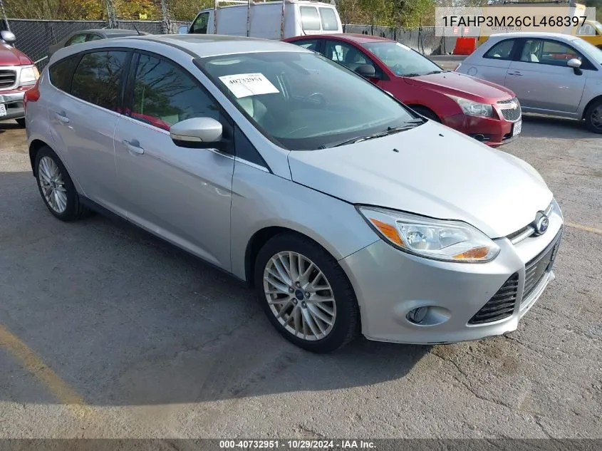 2012 Ford Focus Sel VIN: 1FAHP3M26CL468397 Lot: 40732951