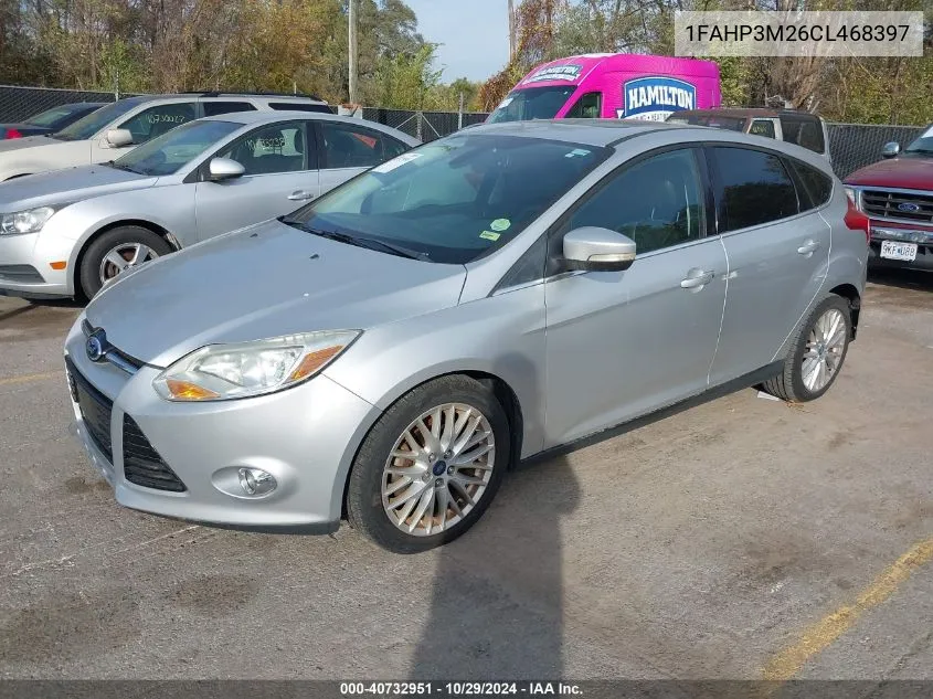 2012 Ford Focus Sel VIN: 1FAHP3M26CL468397 Lot: 40732951