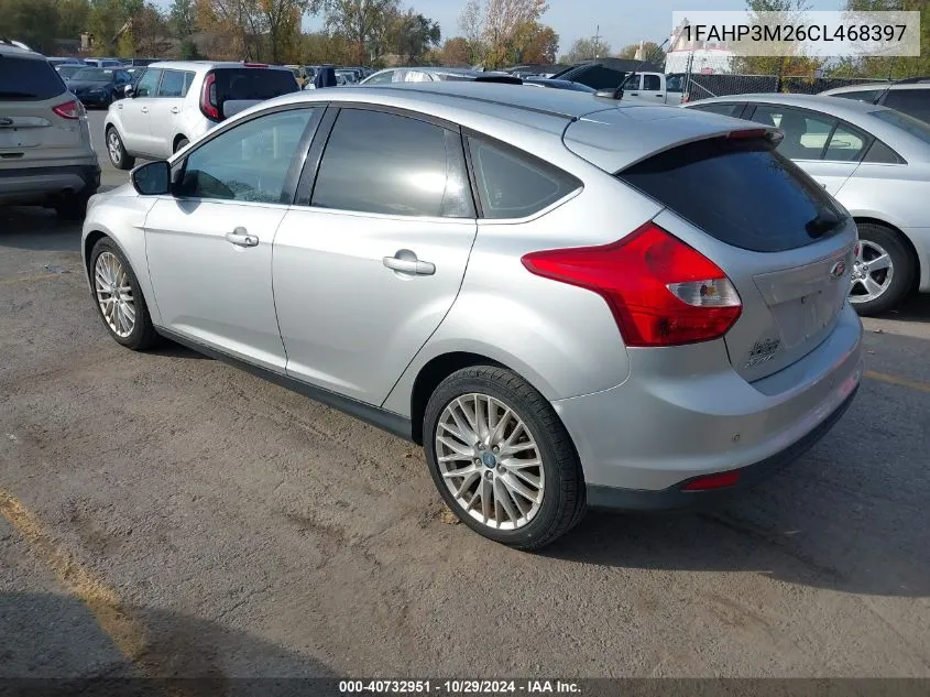 2012 Ford Focus Sel VIN: 1FAHP3M26CL468397 Lot: 40732951