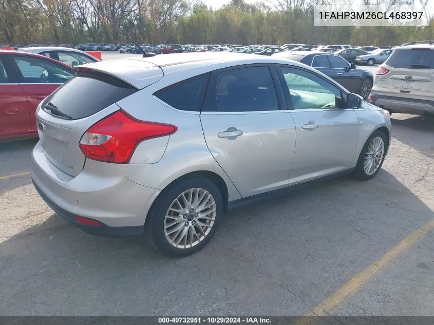 2012 Ford Focus Sel VIN: 1FAHP3M26CL468397 Lot: 40732951