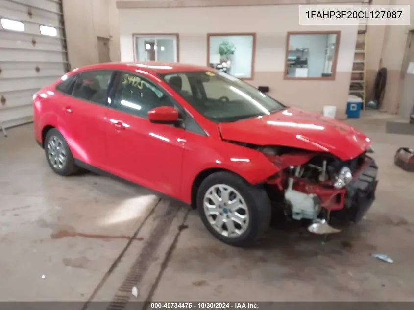 2012 Ford Focus Se VIN: 1FAHP3F20CL127087 Lot: 40734475