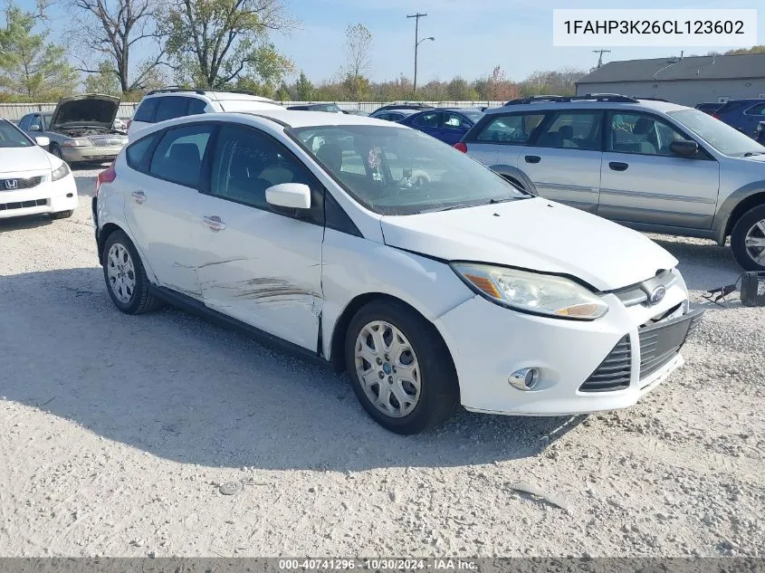 2012 Ford Focus Se VIN: 1FAHP3K26CL123602 Lot: 40741296