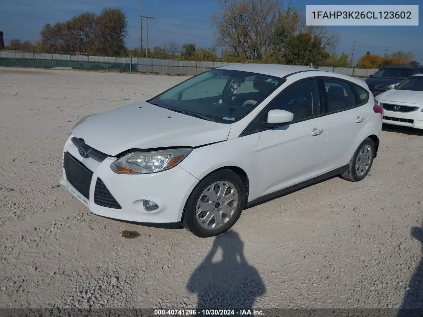 2012 Ford Focus Se VIN: 1FAHP3K26CL123602 Lot: 40741296