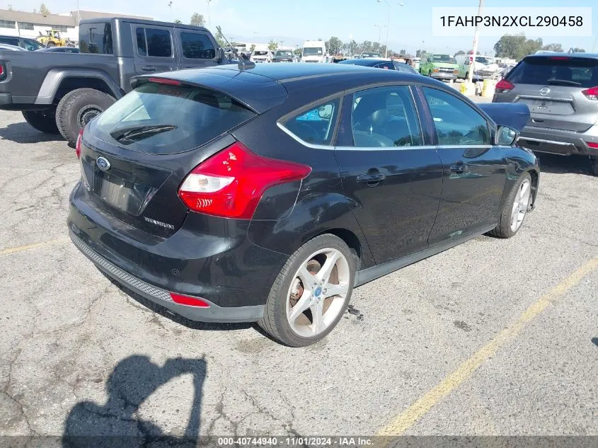 2012 Ford Focus Titanium VIN: 1FAHP3N2XCL290458 Lot: 40744940