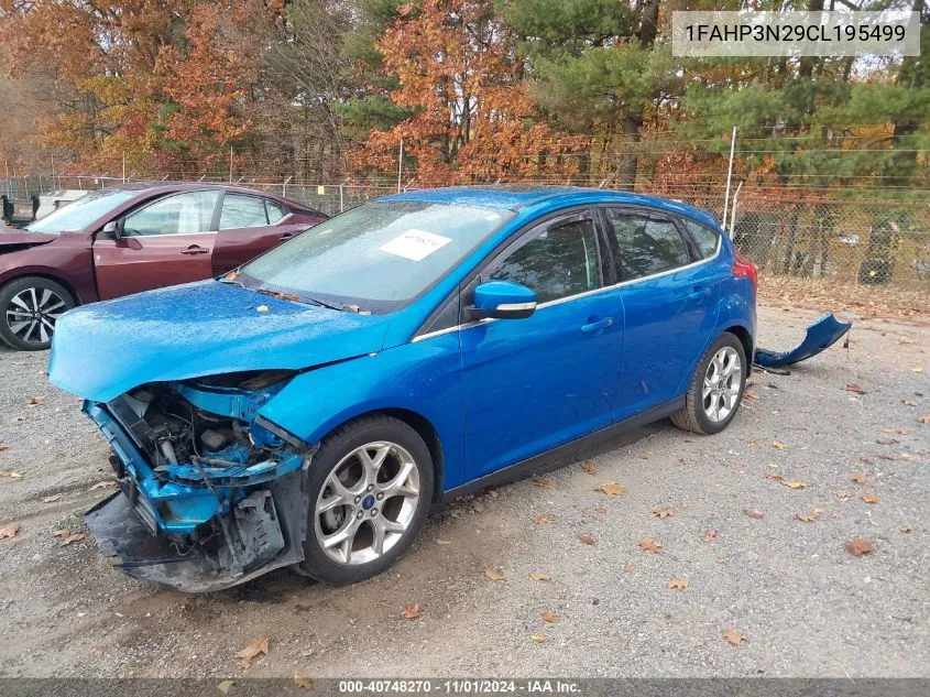 2012 Ford Focus Titanium VIN: 1FAHP3N29CL195499 Lot: 40748270