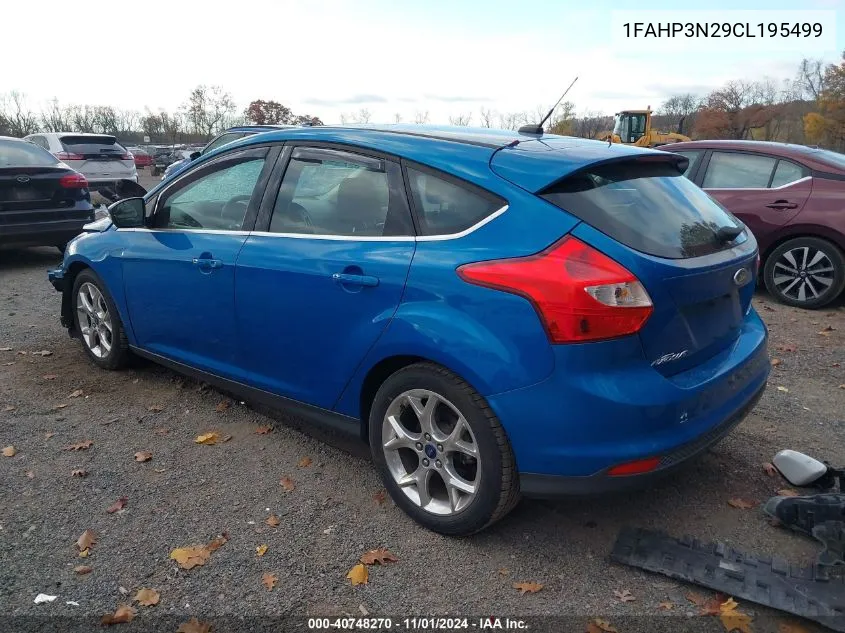 2012 Ford Focus Titanium VIN: 1FAHP3N29CL195499 Lot: 40748270