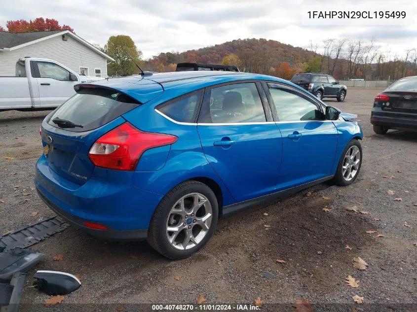 2012 Ford Focus Titanium VIN: 1FAHP3N29CL195499 Lot: 40748270