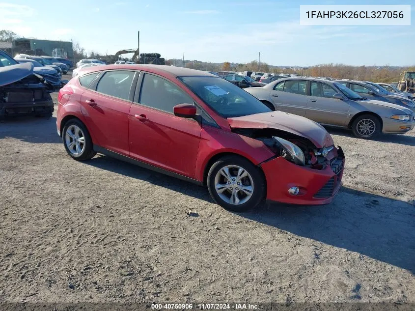 2012 Ford Focus Se VIN: 1FAHP3K26CL327056 Lot: 40750906