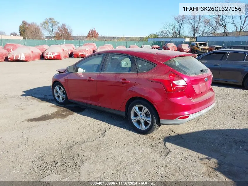 2012 Ford Focus Se VIN: 1FAHP3K26CL327056 Lot: 40750906