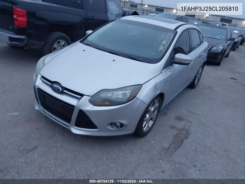 2012 Ford Focus Titanium VIN: 1FAHP3J25CL205810 Lot: 40754129