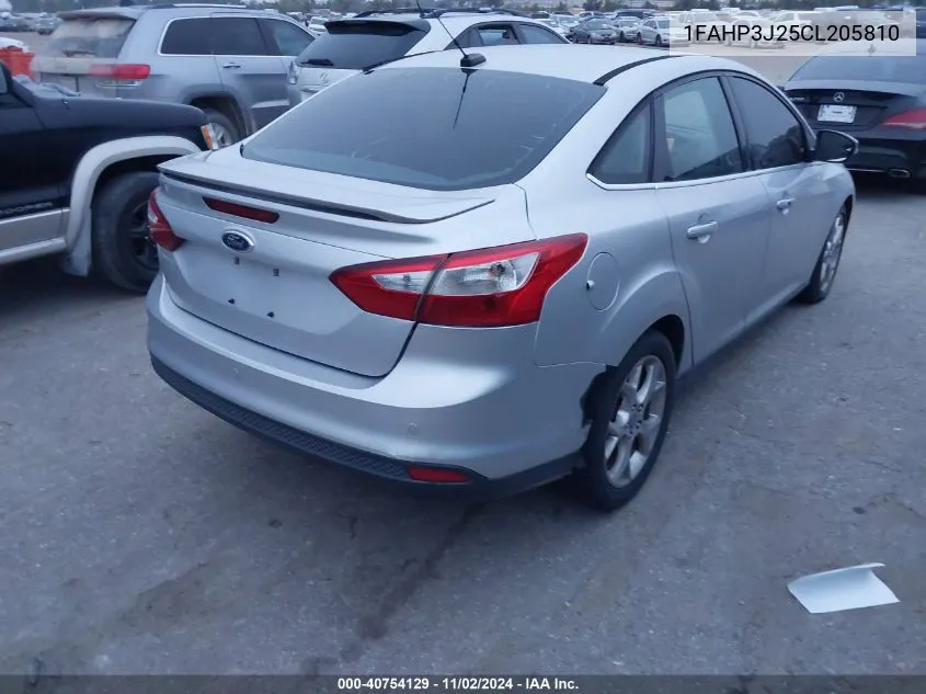 2012 Ford Focus Titanium VIN: 1FAHP3J25CL205810 Lot: 40754129