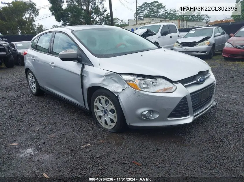 2012 Ford Focus Se VIN: 1FAHP3K22CL302395 Lot: 40764236