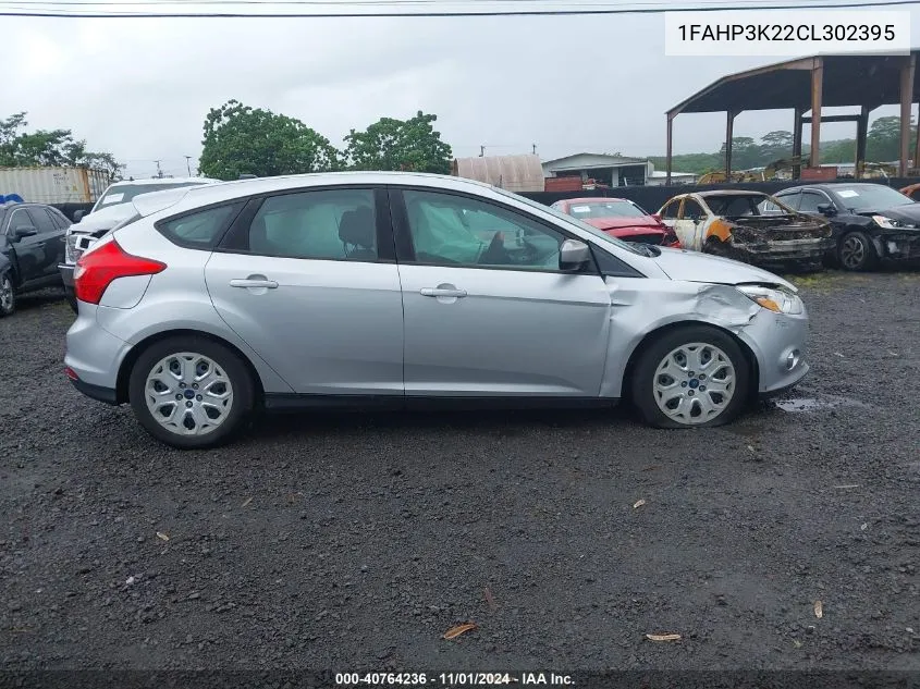 2012 Ford Focus Se VIN: 1FAHP3K22CL302395 Lot: 40764236