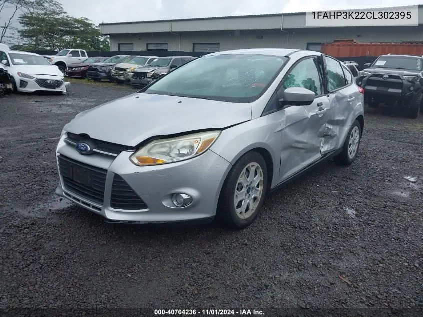 2012 Ford Focus Se VIN: 1FAHP3K22CL302395 Lot: 40764236