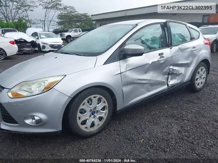 2012 Ford Focus Se VIN: 1FAHP3K22CL302395 Lot: 40764236