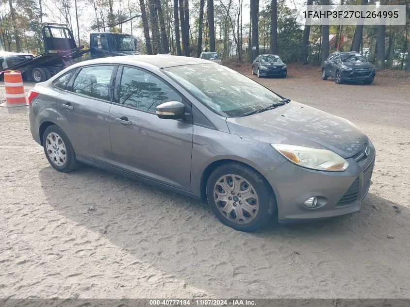 2012 Ford Focus Se VIN: 1FAHP3F27CL264995 Lot: 40777184