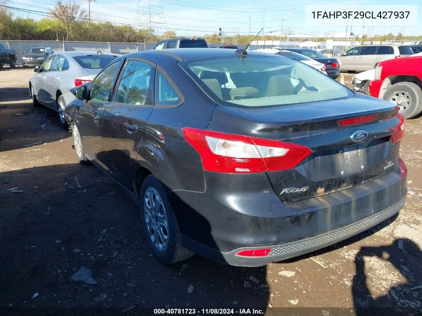 2012 Ford Focus Se VIN: 1FAHP3F29CL427937 Lot: 40781723