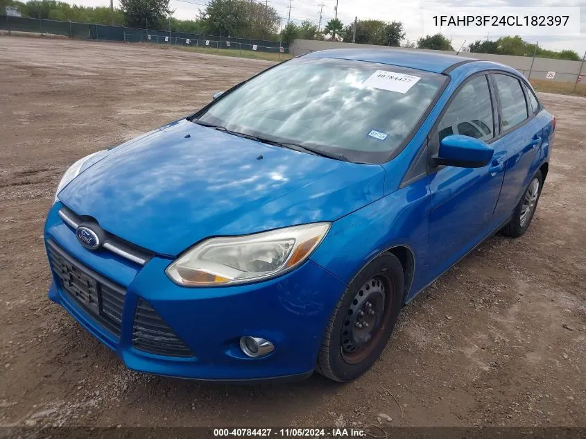 2012 Ford Focus Se VIN: 1FAHP3F24CL182397 Lot: 40784427