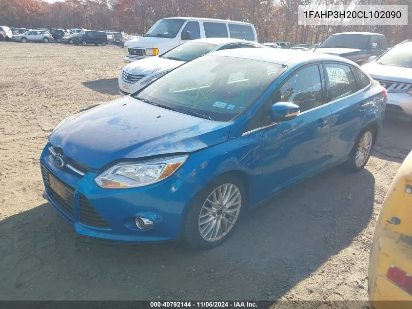 2012 Ford Focus Sel VIN: 1FAHP3H20CL102090 Lot: 40792144