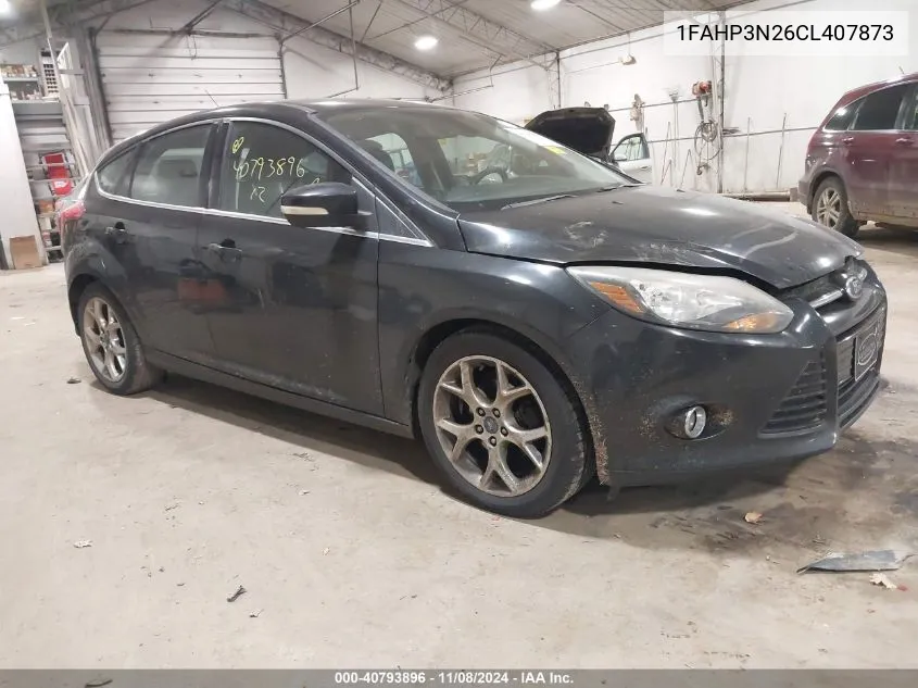 2012 Ford Focus Titanium VIN: 1FAHP3N26CL407873 Lot: 40793896