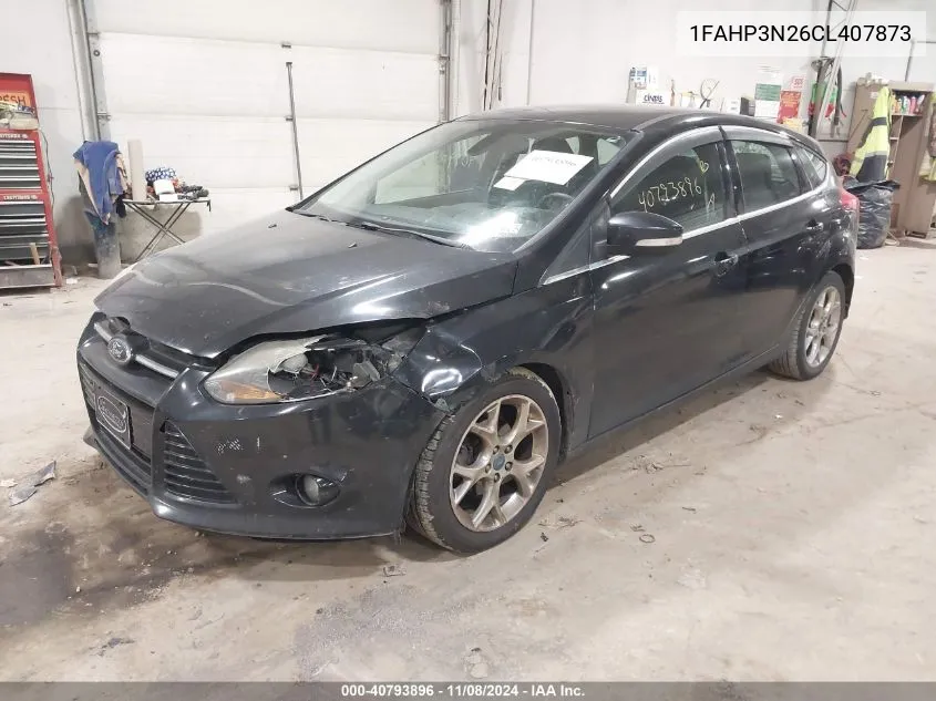 2012 Ford Focus Titanium VIN: 1FAHP3N26CL407873 Lot: 40793896