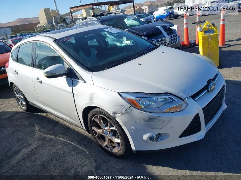 2012 Ford Focus Sel VIN: 1FAHP3M22CL108446 Lot: 40801577