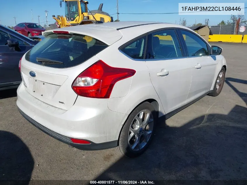 2012 Ford Focus Sel VIN: 1FAHP3M22CL108446 Lot: 40801577