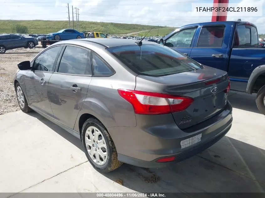 2012 Ford Focus Se VIN: 1FAHP3F24CL211896 Lot: 40804496