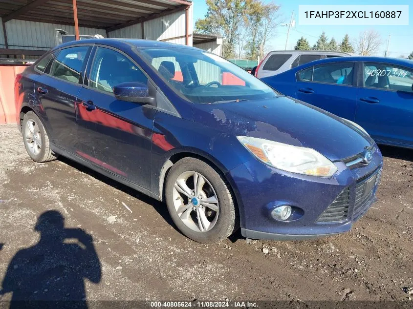 2012 Ford Focus Se VIN: 1FAHP3F2XCL160887 Lot: 40805624