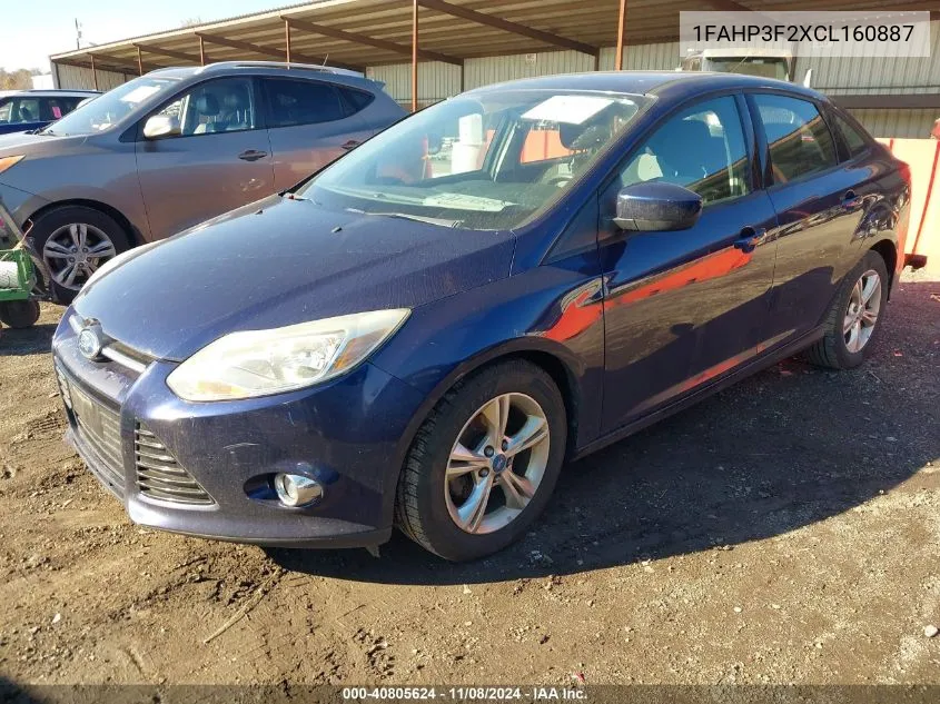 2012 Ford Focus Se VIN: 1FAHP3F2XCL160887 Lot: 40805624