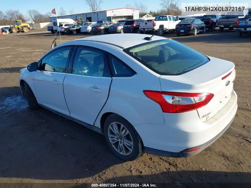 2012 Ford Focus Sel VIN: 1FAHP3H2XCL372167 Lot: 40807354