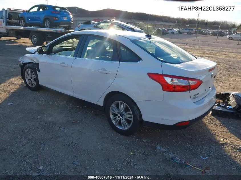 2012 Ford Focus Sel VIN: 1FAHP3H22CL358277 Lot: 40807816