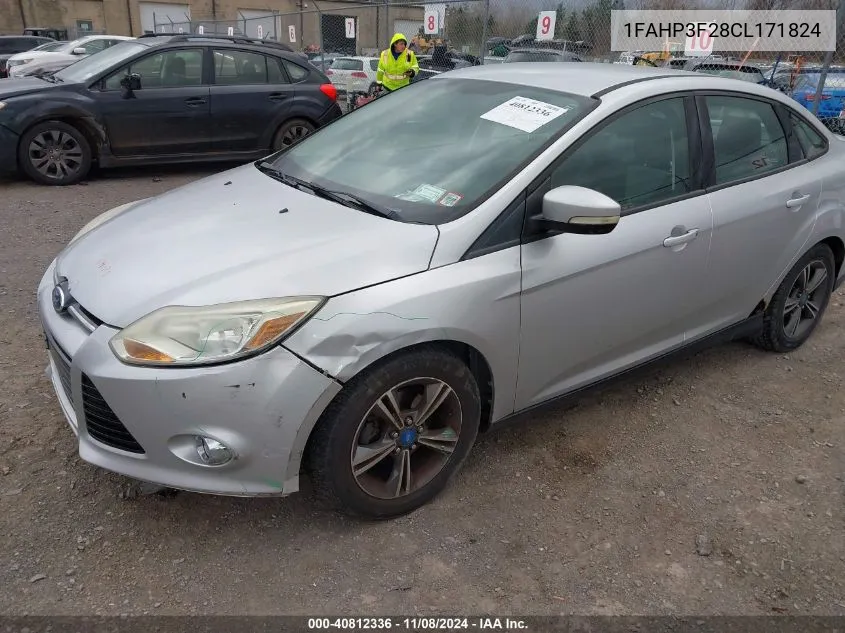 2012 Ford Focus Se VIN: 1FAHP3F28CL171824 Lot: 40812336